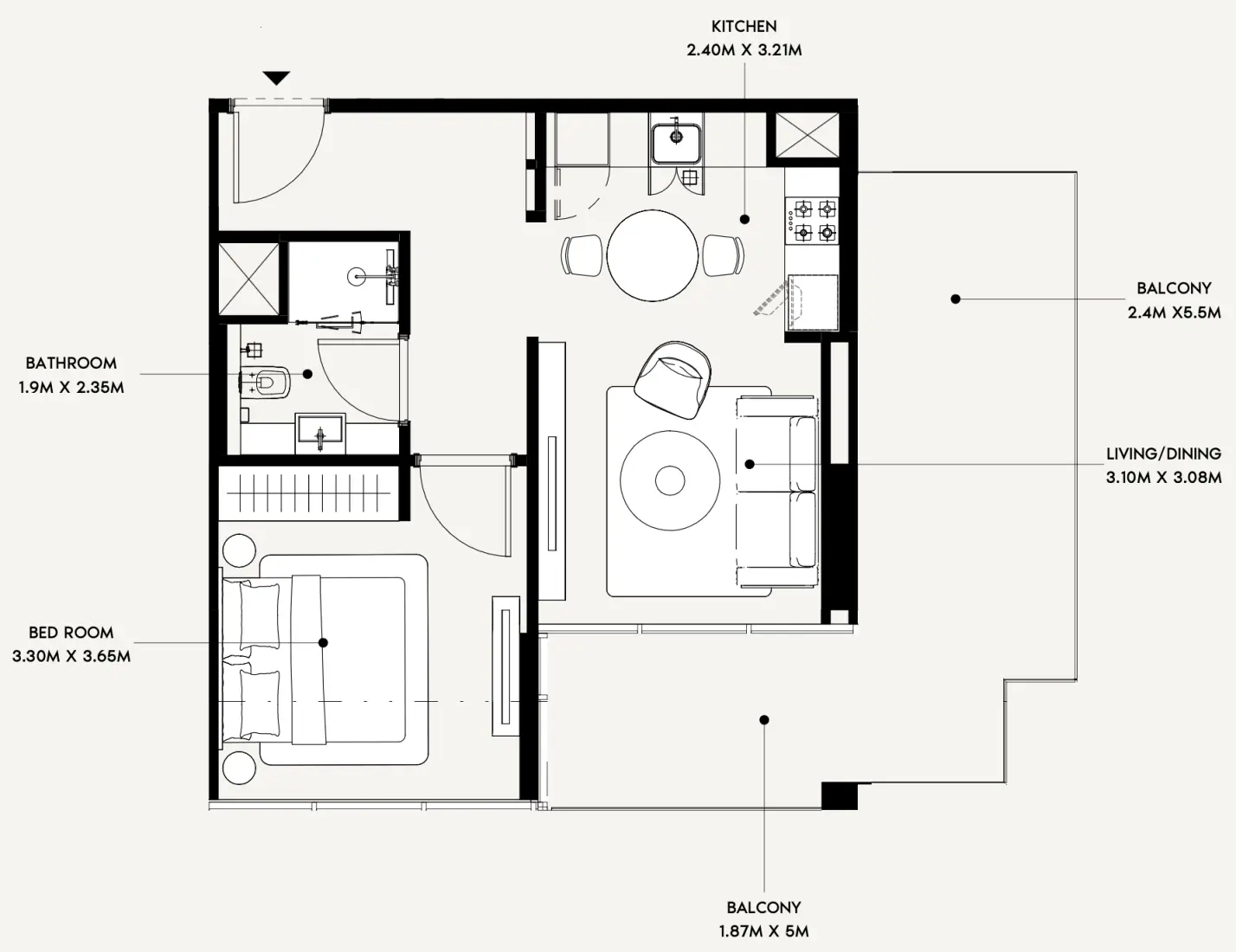 1 Bedroom in Azizi Creek Views 4