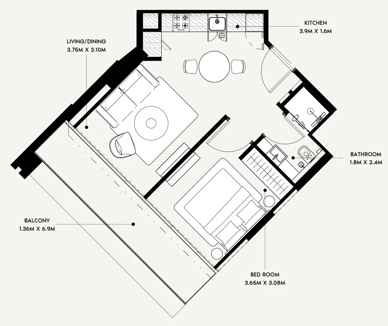 1 Bedroom in Azizi Creek Views 4