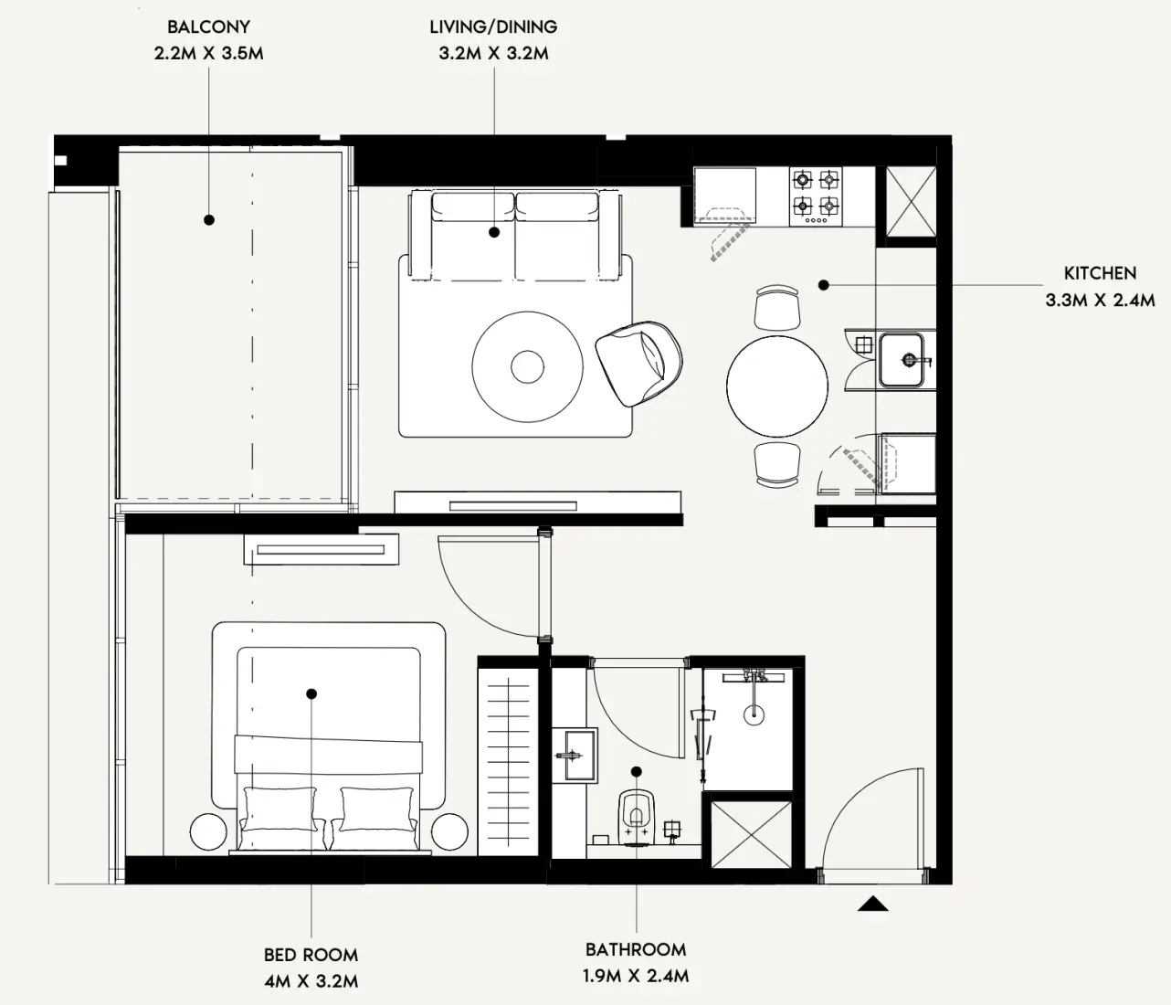 1 Bedroom in Azizi Creek Views 4
