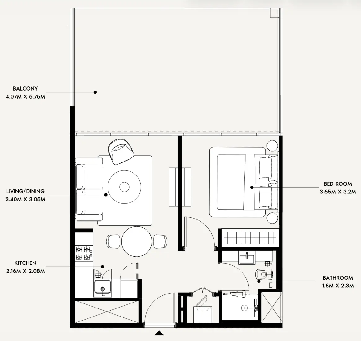 1 Bedroom in Azizi Creek Views 4