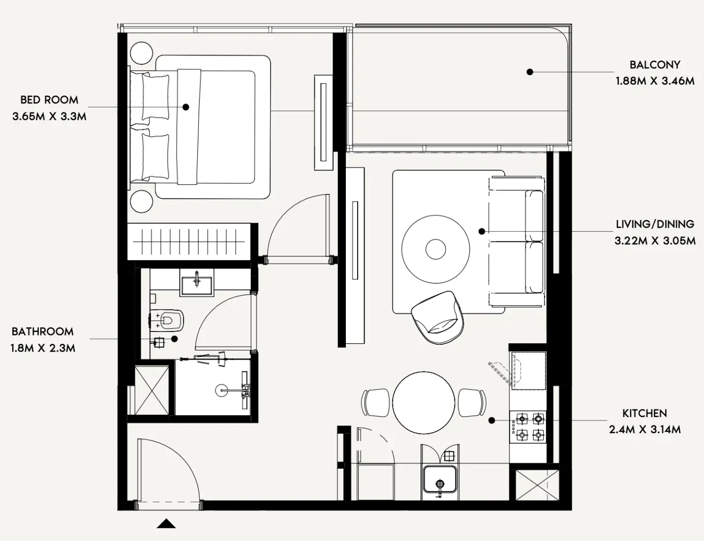 1 Bedroom in Azizi Creek Views 4