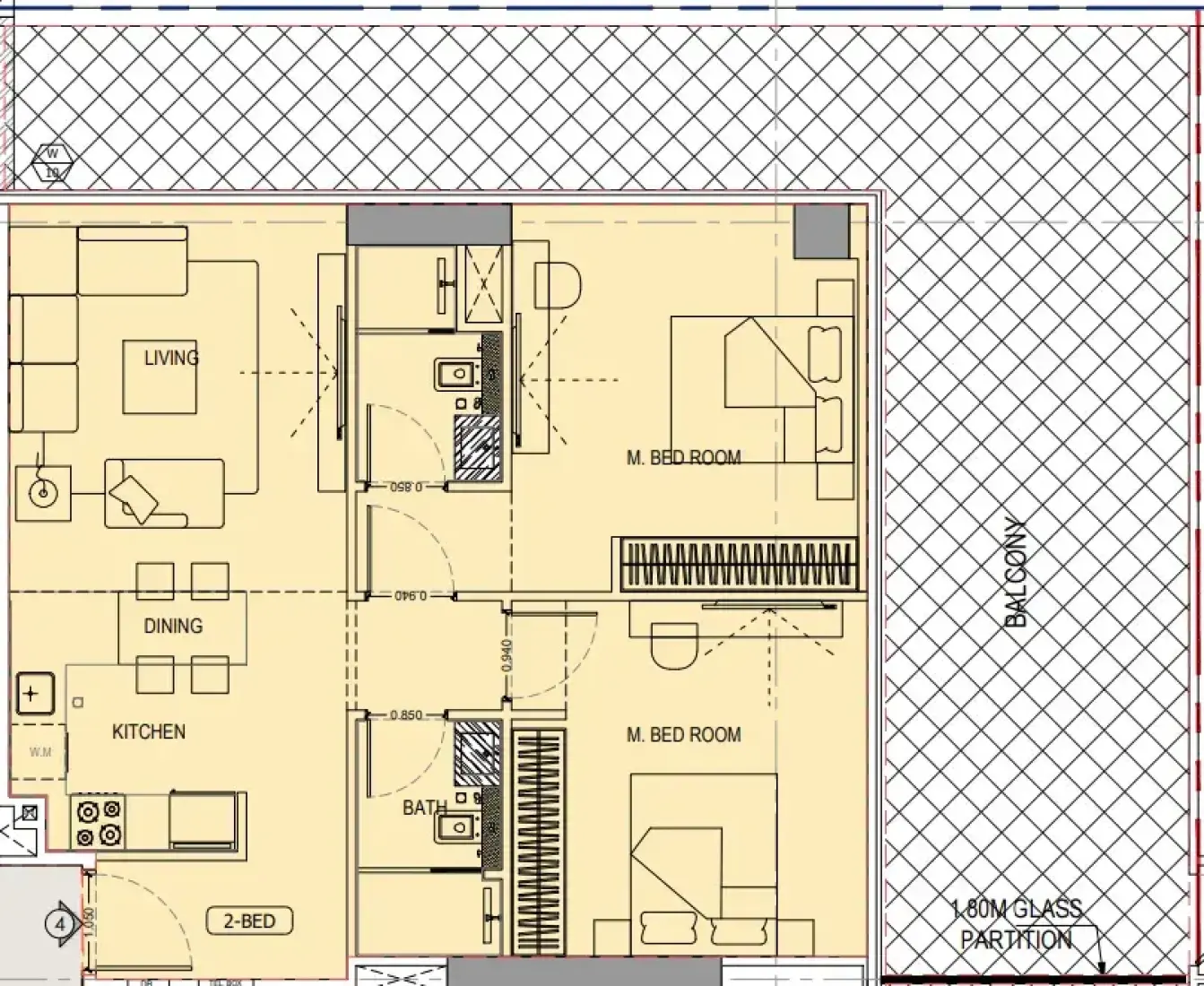 2 Bedrooms in Ivory