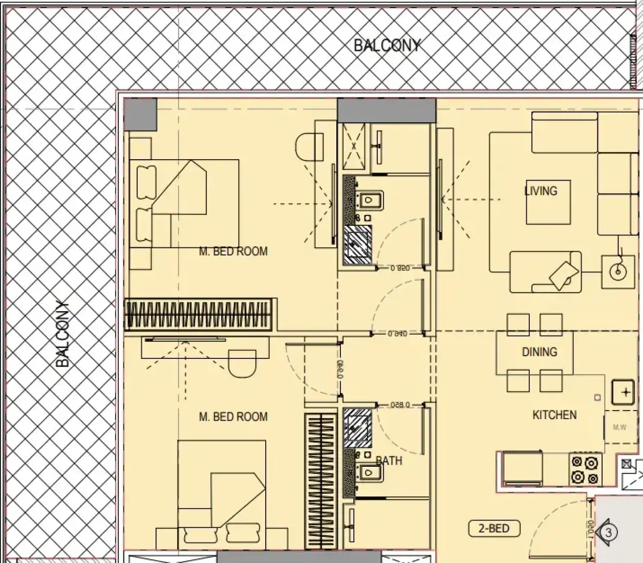 2 Bedrooms in Ivory