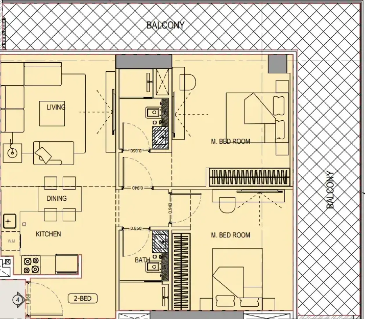 2 Bedrooms in Ivory