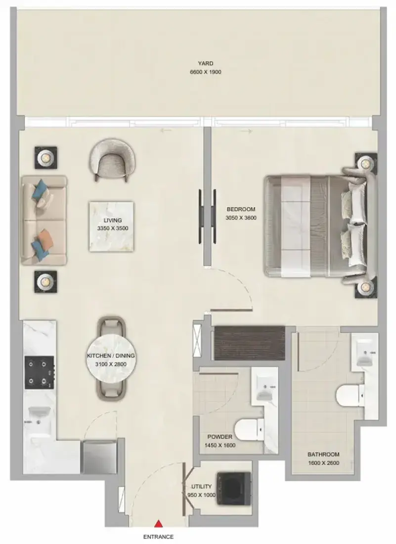 1 Bedroom in Tranquil Beach Residences