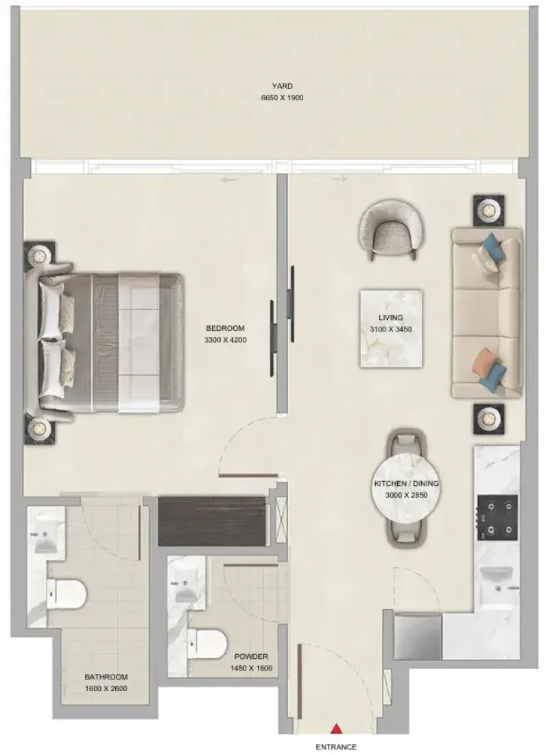 1 Bedroom in Tranquil Beach Residences
