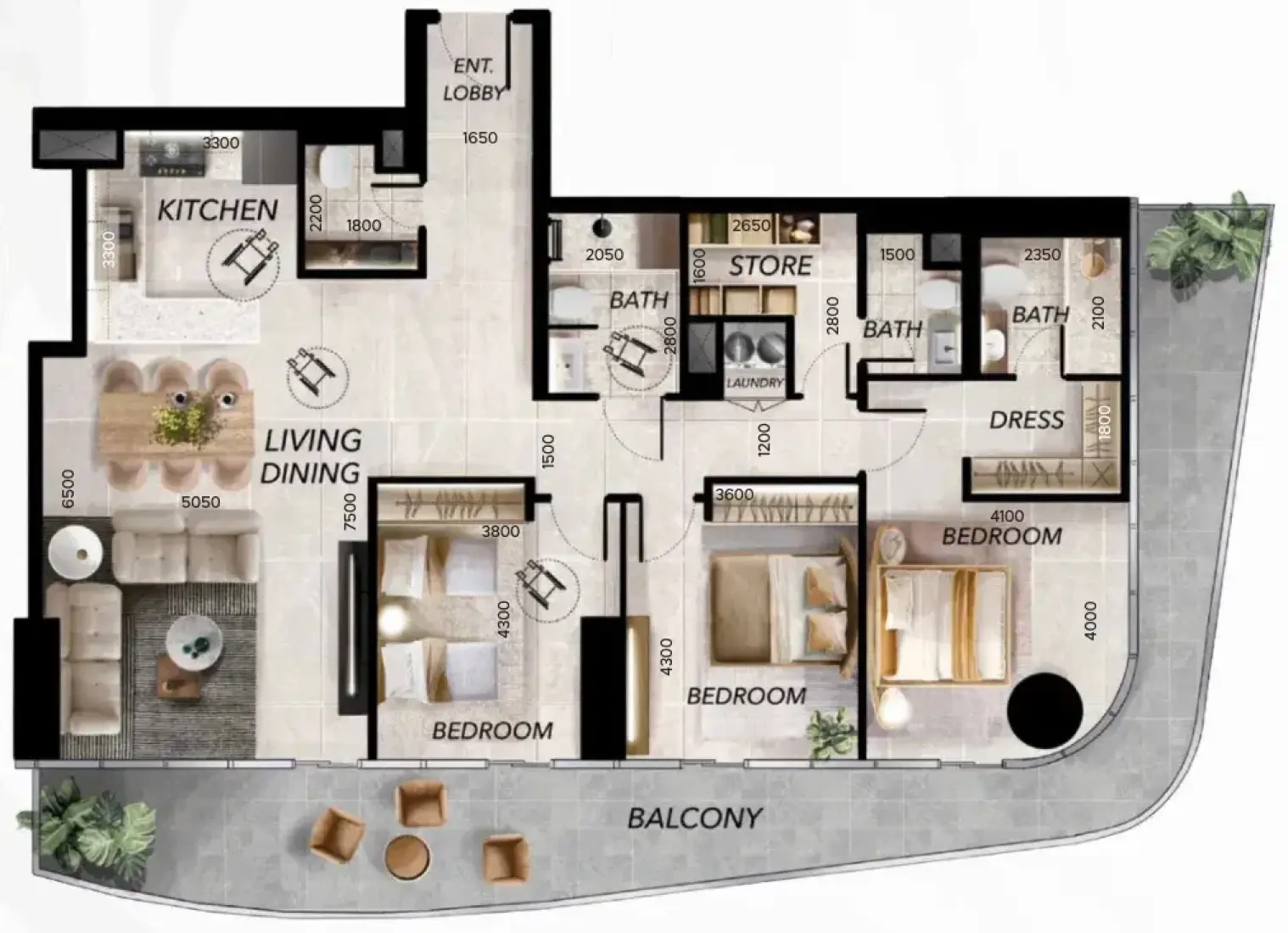 3 Bedrooms in Radiant Wave