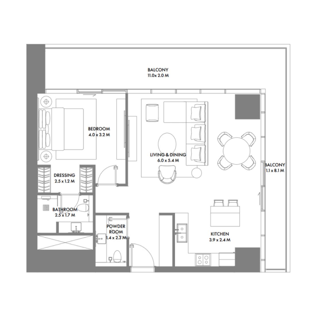 1BR