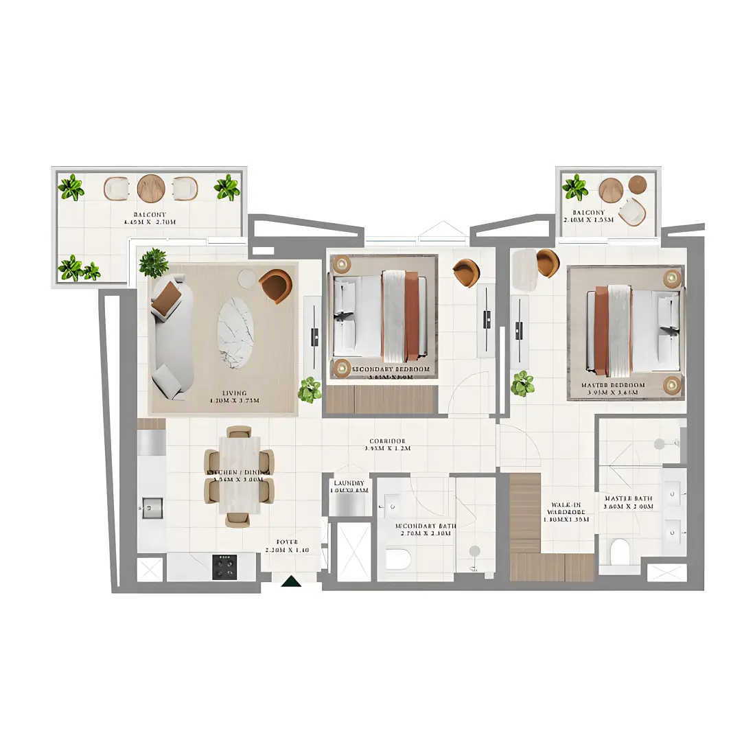 2 Bedroom