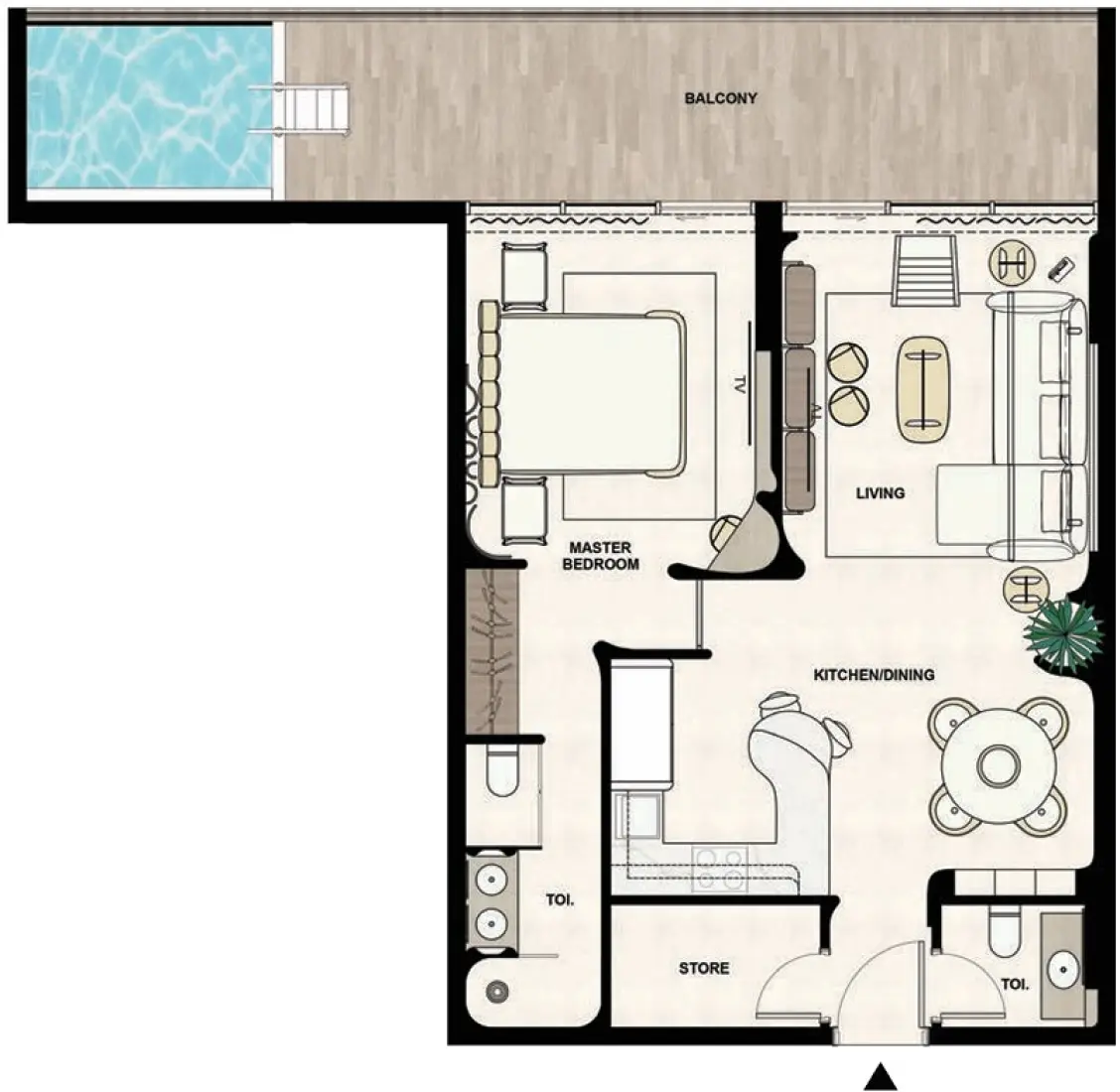 1 BR