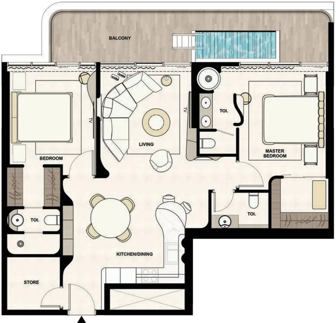 2 BR