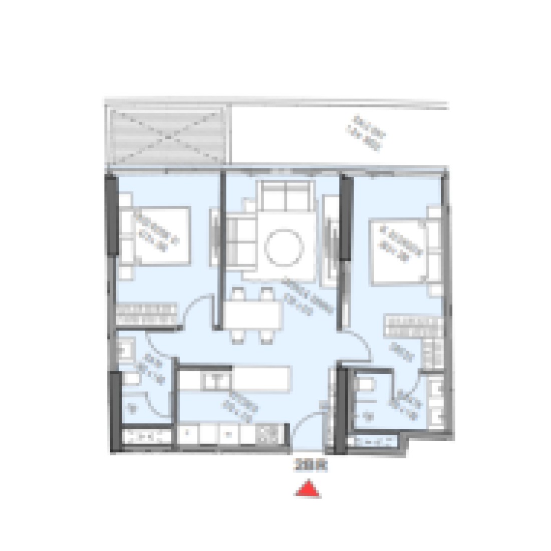2 Bedrooms in Marlin 2