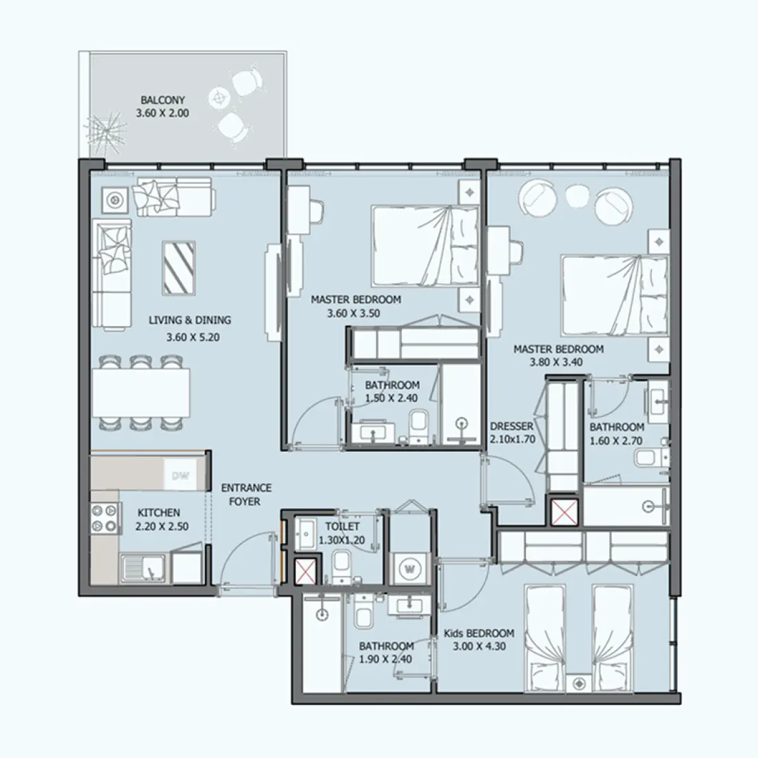 3 Bedroom