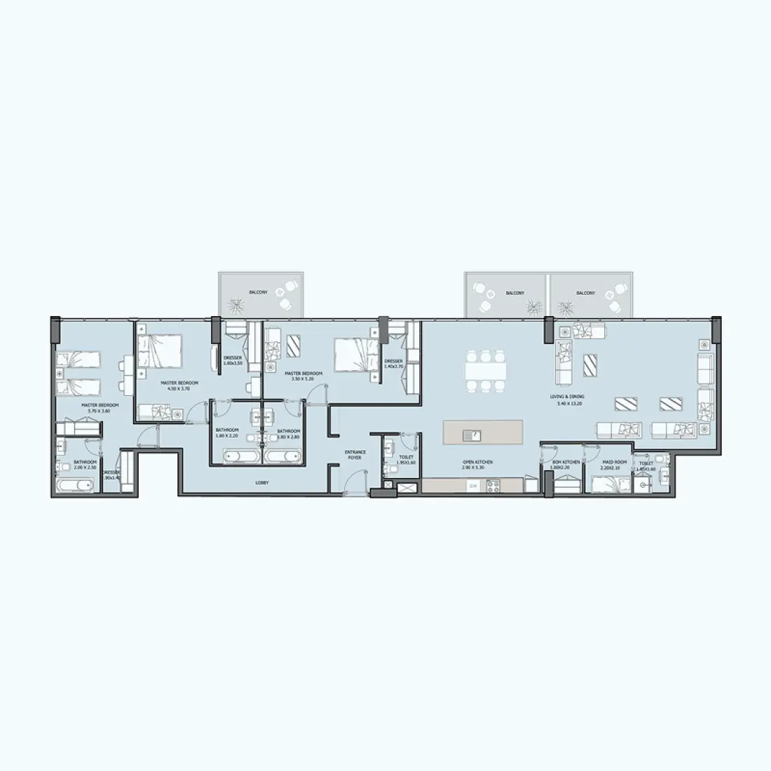 3 Bedroom Penthouse