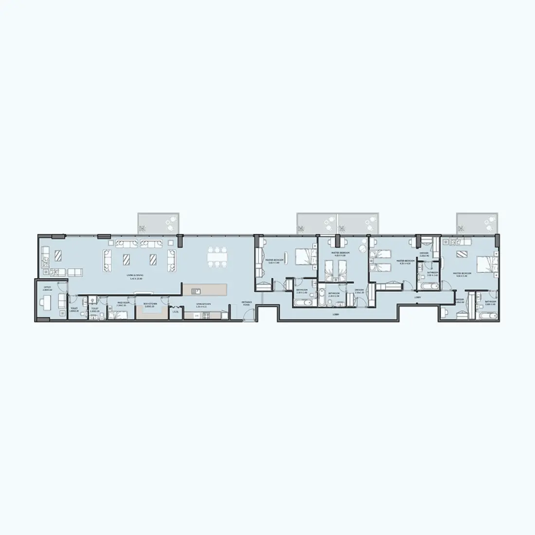 4 Bedroom Penthouse