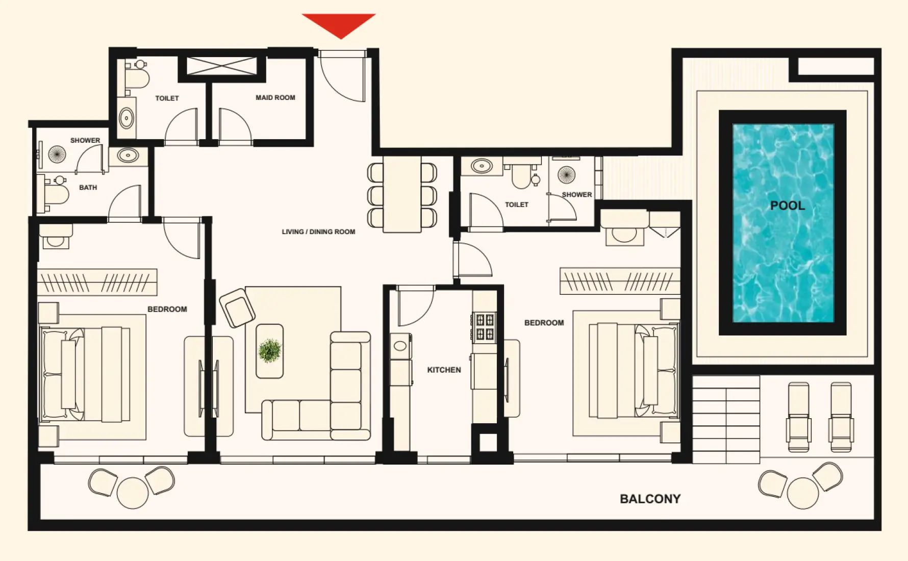 2 Bedroom