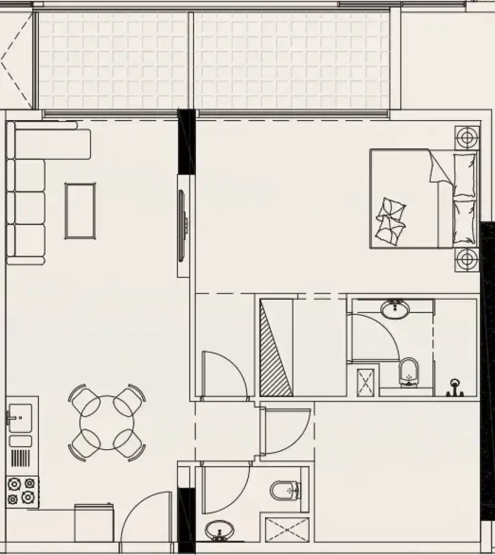 1 Bedroom in Casa Vista Residence