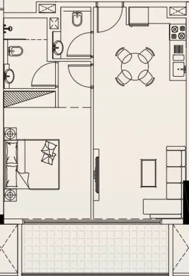 1 Bedroom in Casa Vista Residence