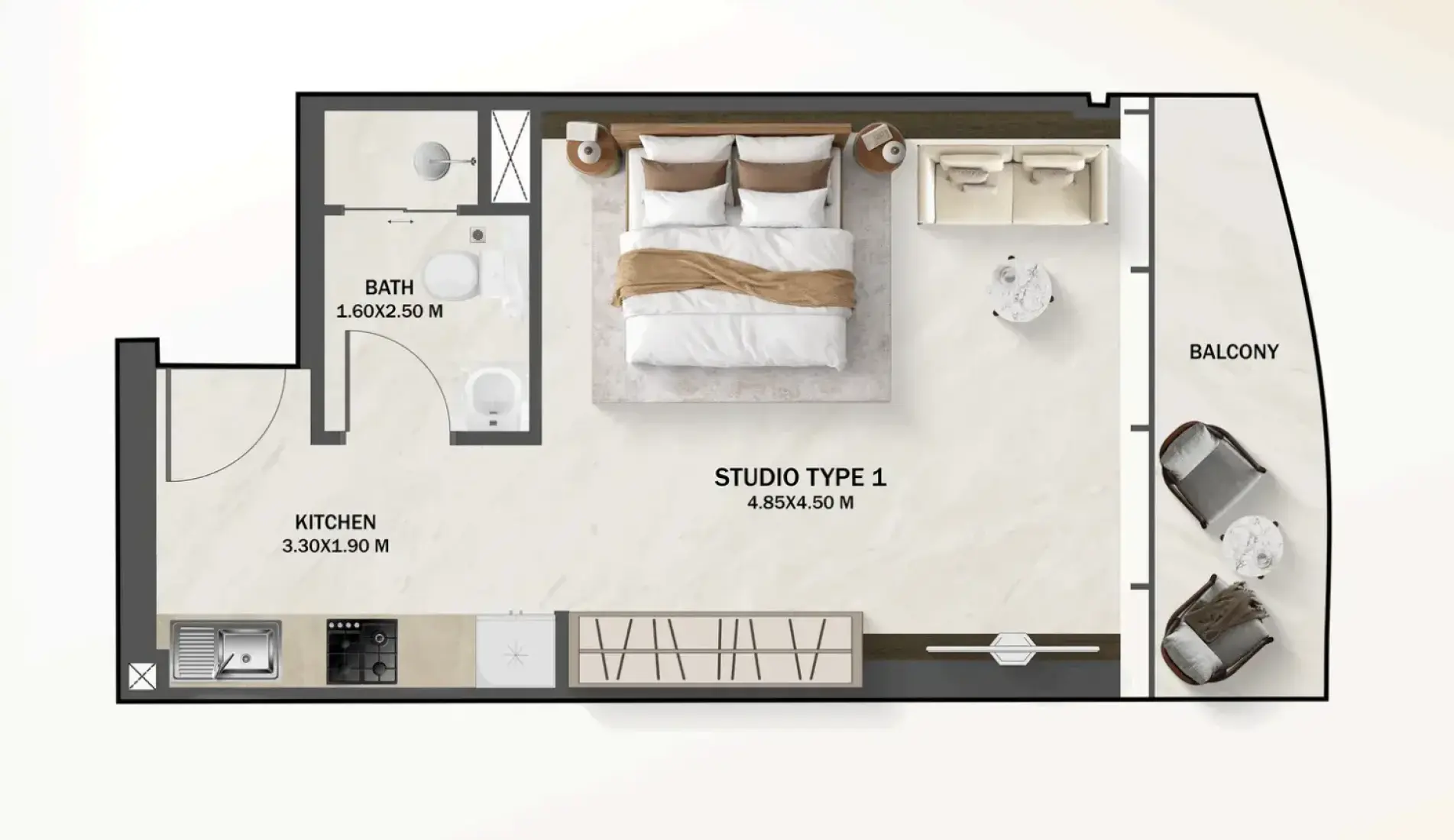 Studio in Azure Park Residences