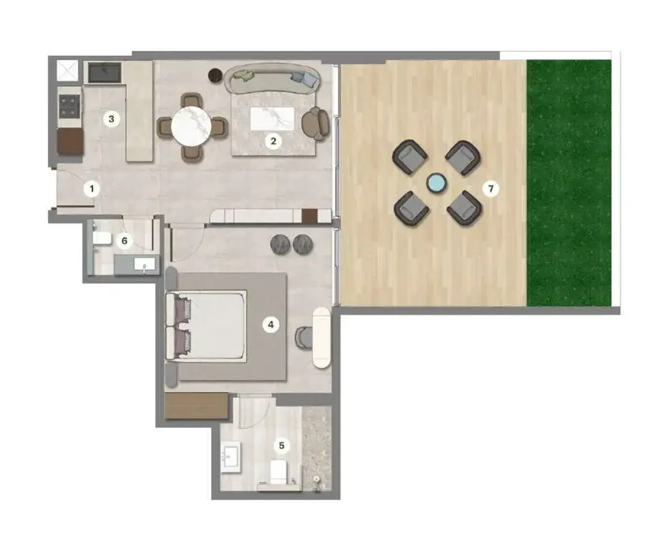 1 Bedroom in Parkgreen Residences
