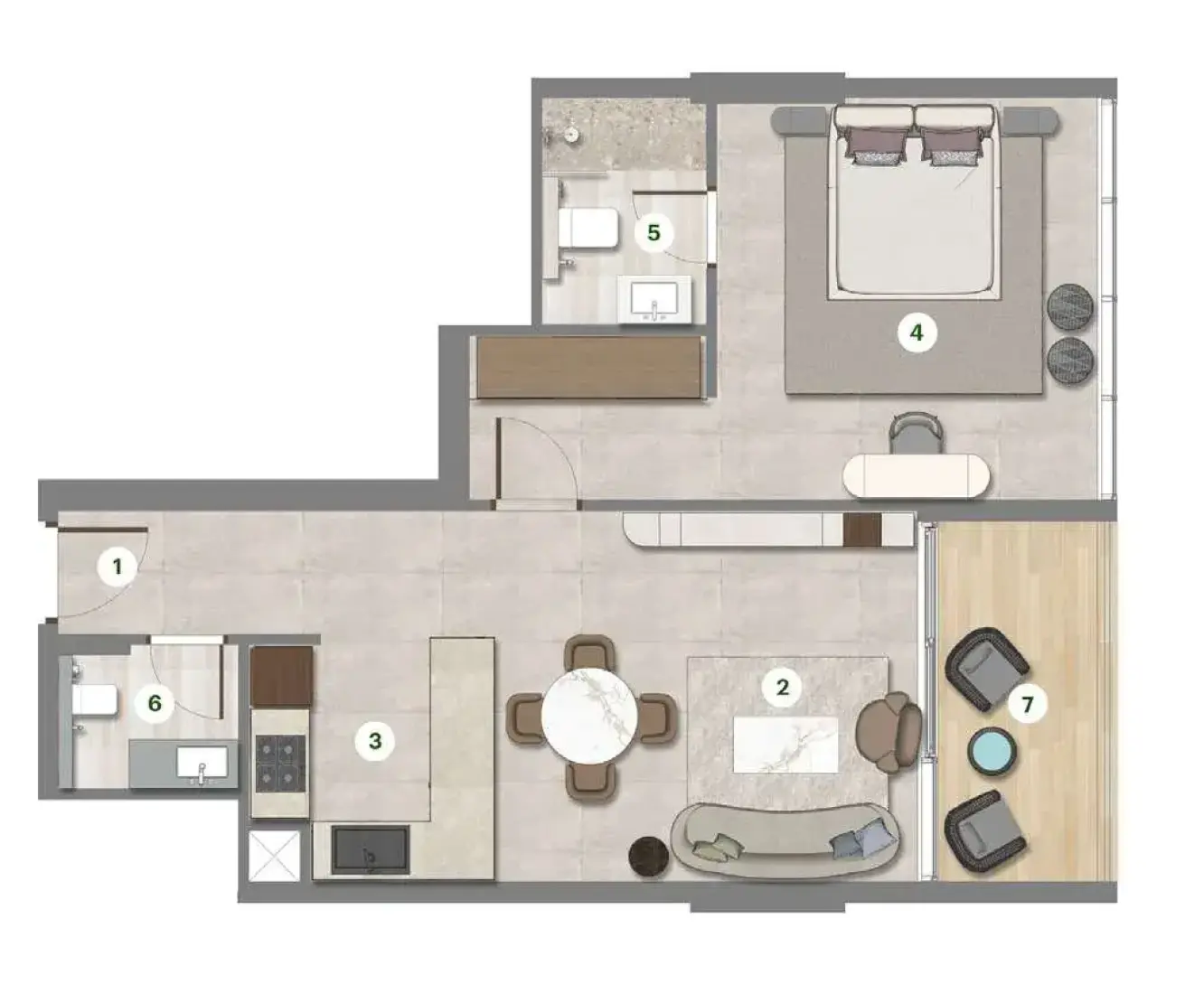 1 Bedroom in Parkgreen Residences