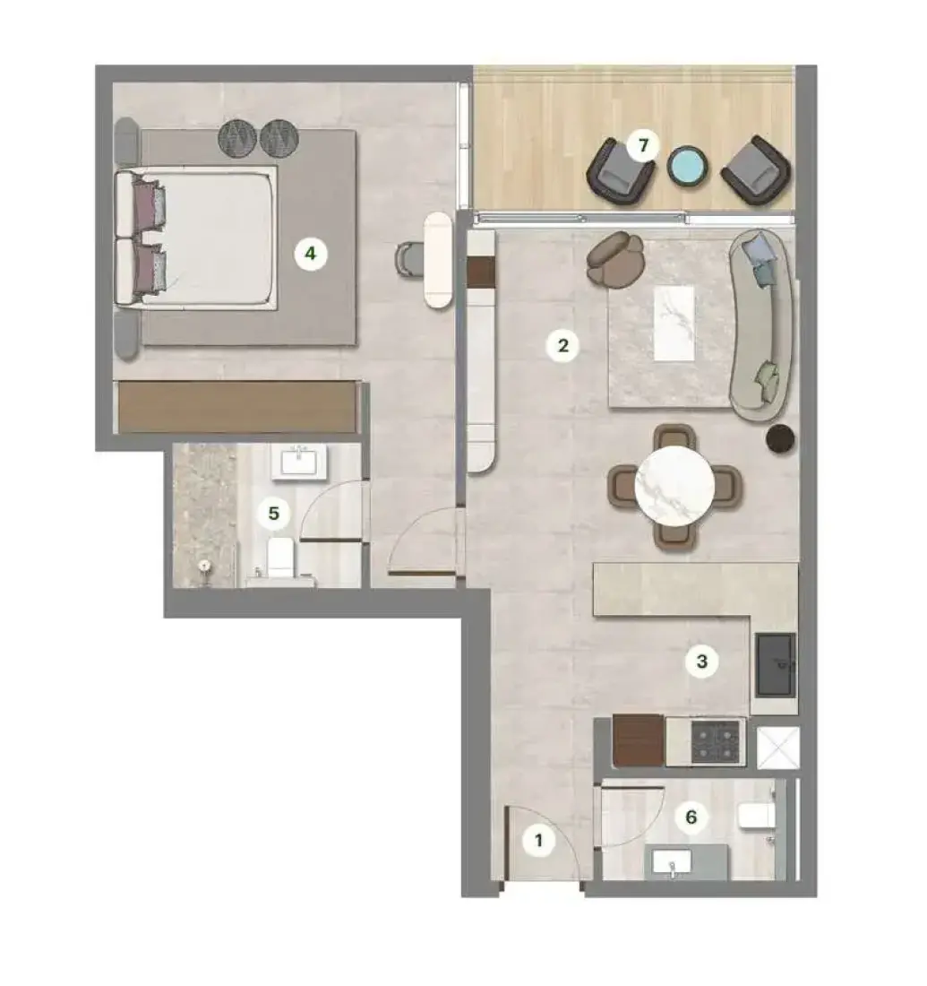 1 Bedroom in Parkgreen Residences