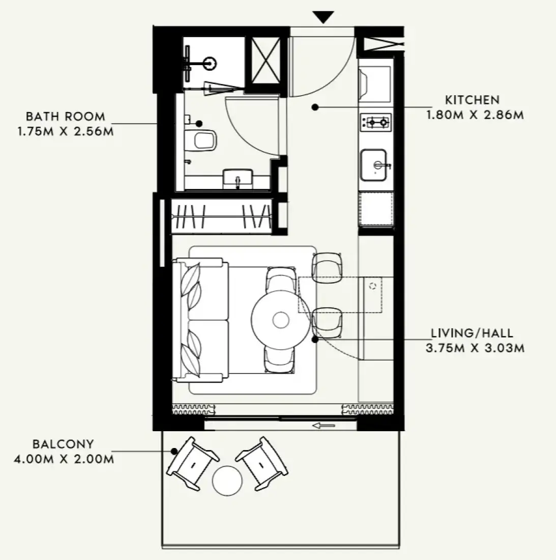 Studio in Azizi Venice 12