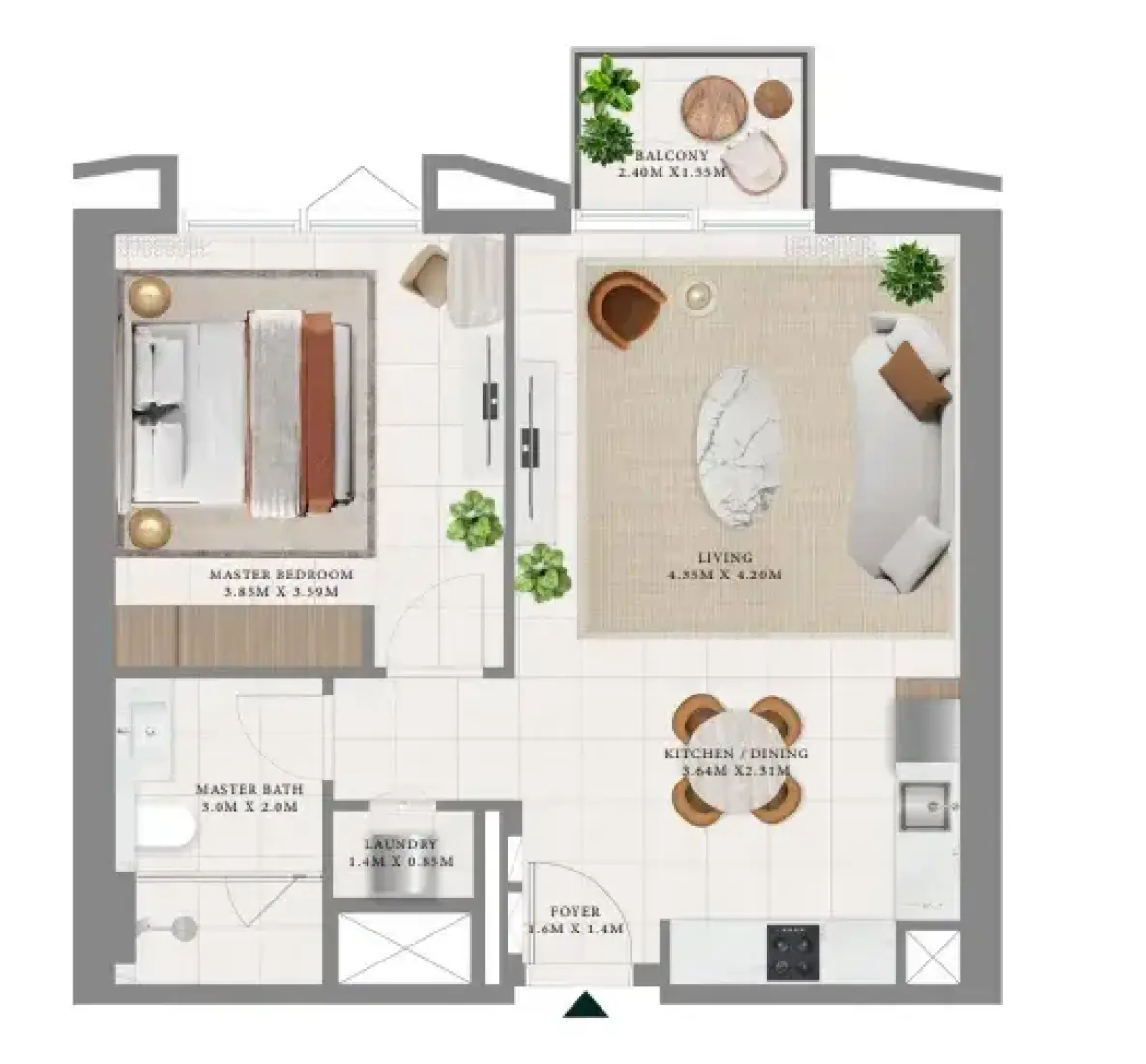 1 Bedroom in Hillsedge