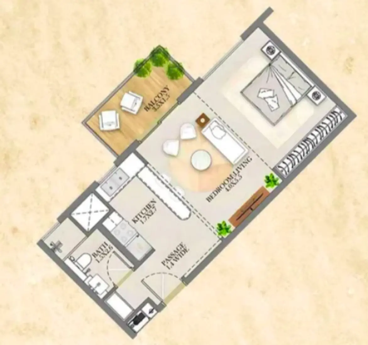 1 Bathroom