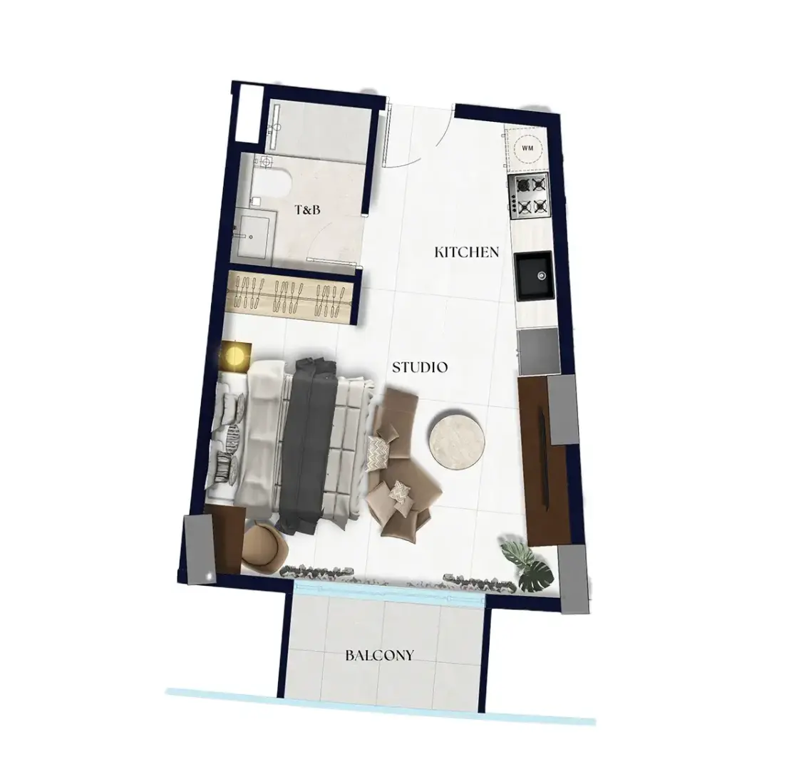 Studio in Xenia Residence
