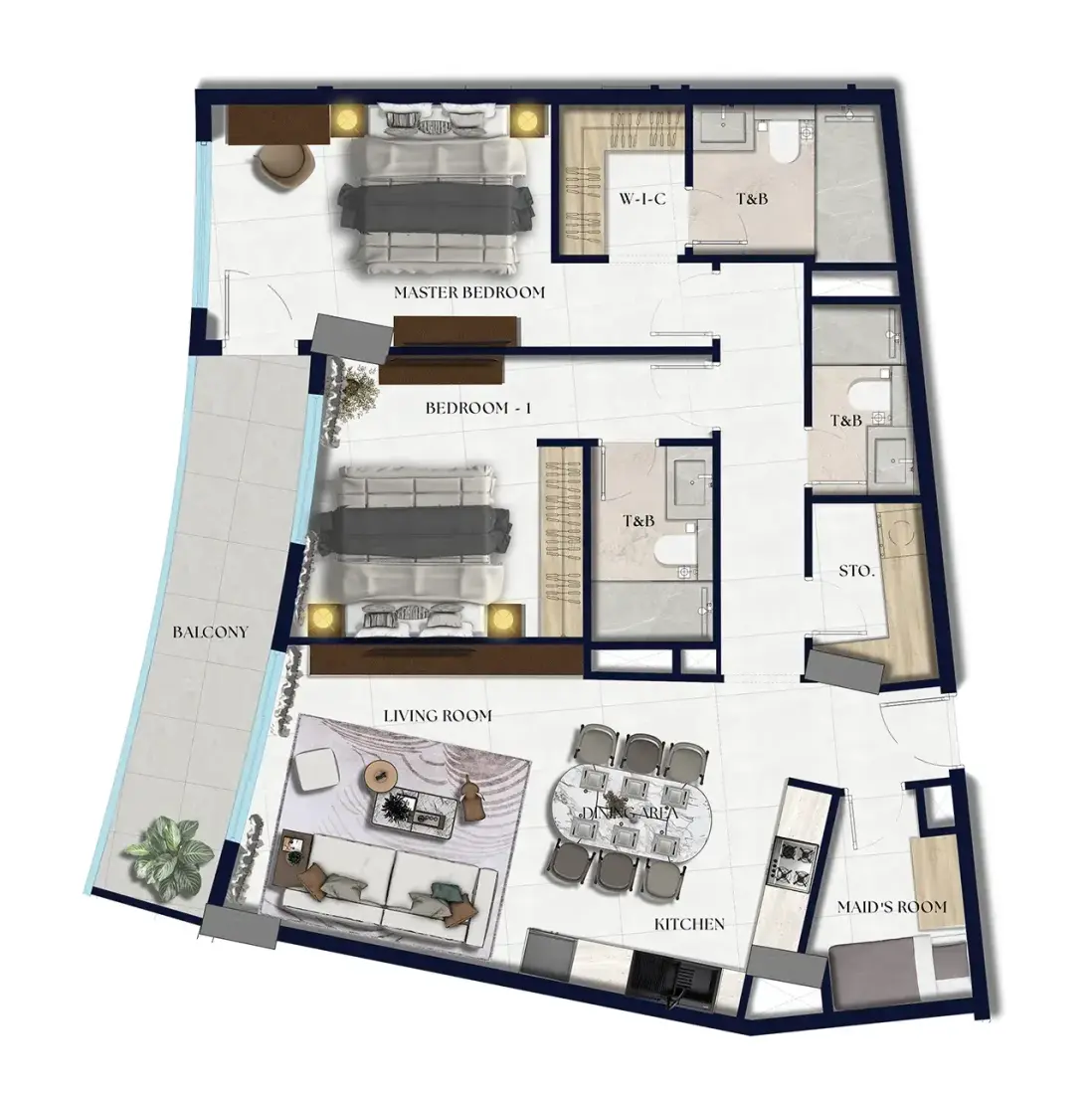 2 Bedrooms in Xenia Residence