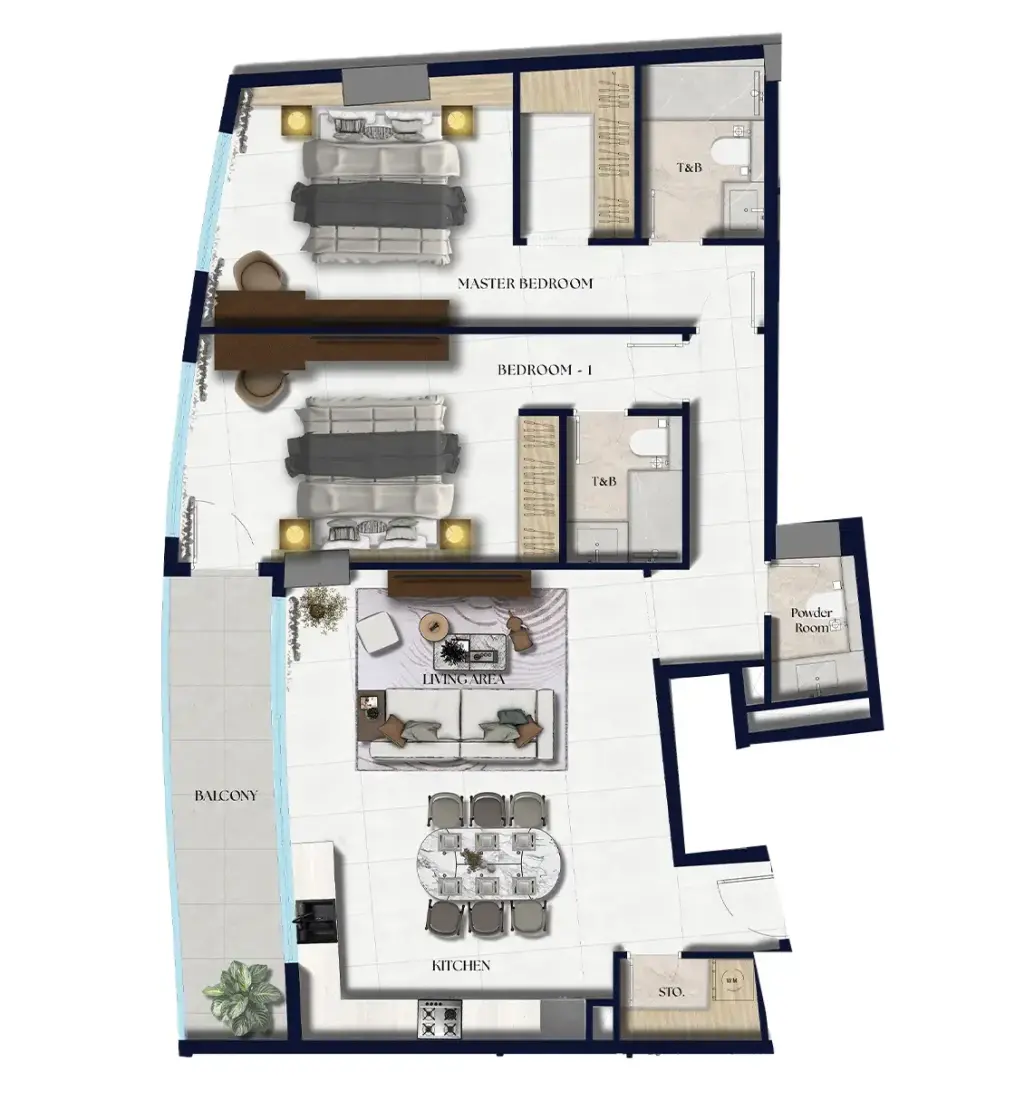 2 Bedrooms in Xenia Residence