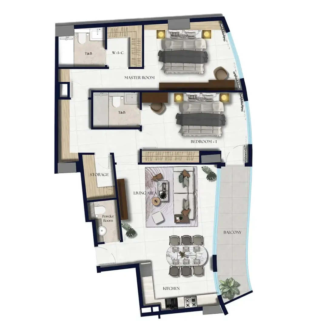 2 Bedrooms in Xenia Residence