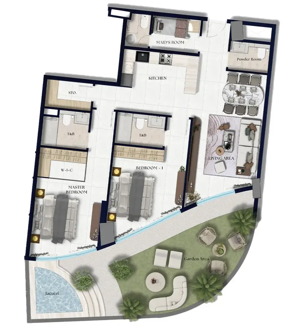 2 Bedrooms in Xenia Residence