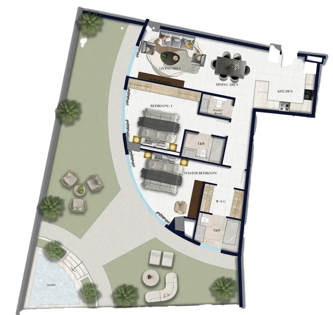 2 Bedrooms in Xenia Residence