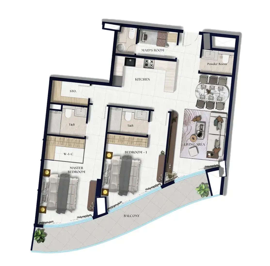 2 Bedrooms in Xenia Residence