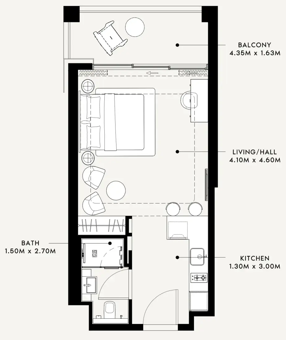 Studio in Riviera 60