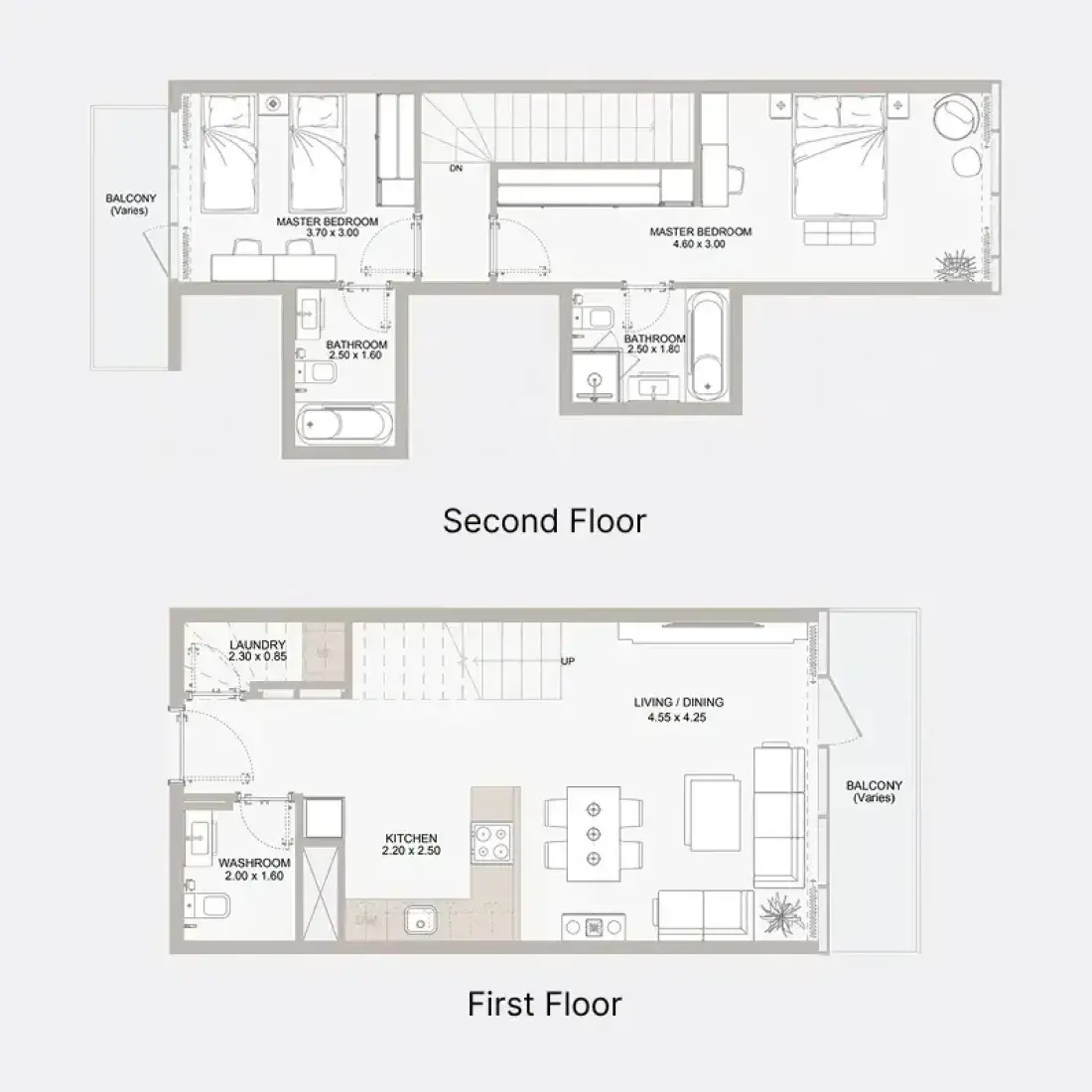 2 Bedrooms in Perla 2