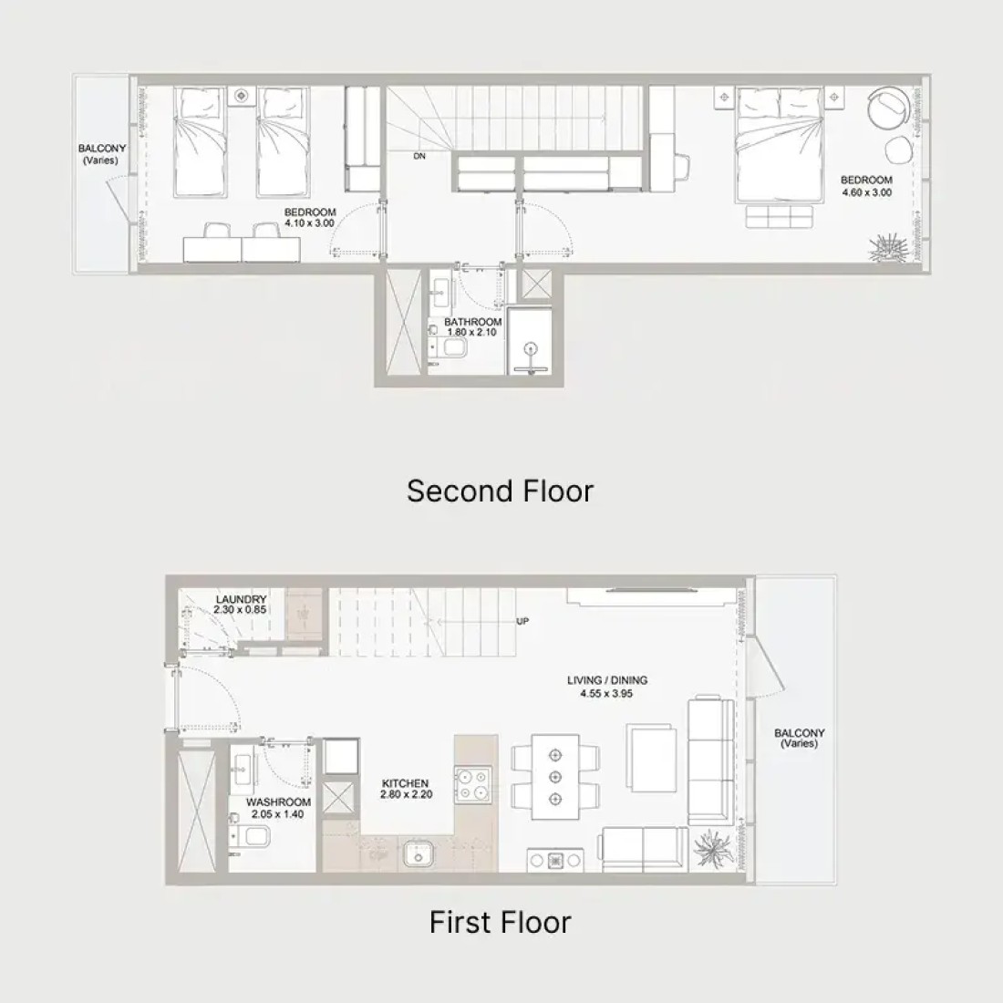 2 Bedrooms in Perla 2