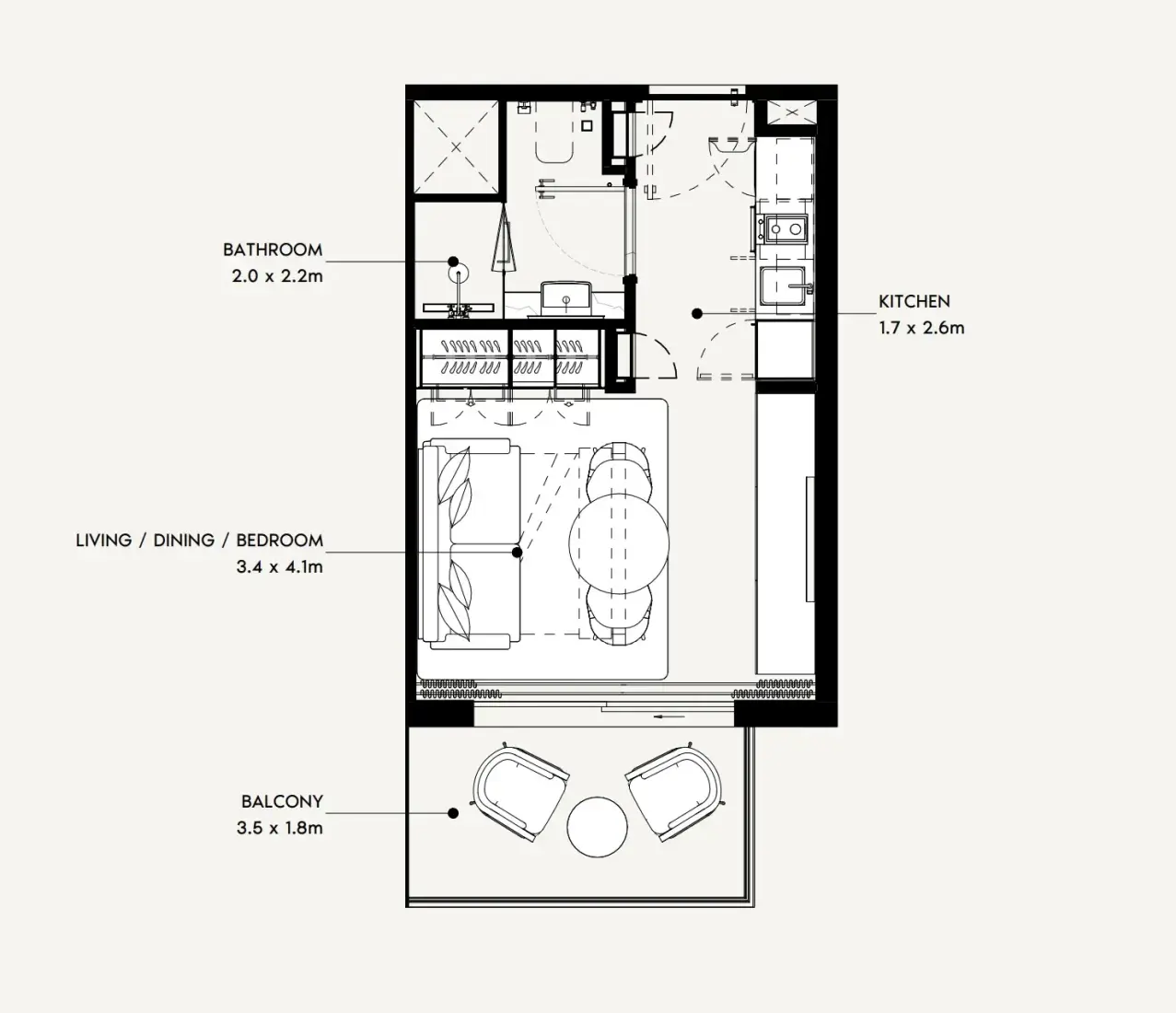Studio in Azizi Gabriel