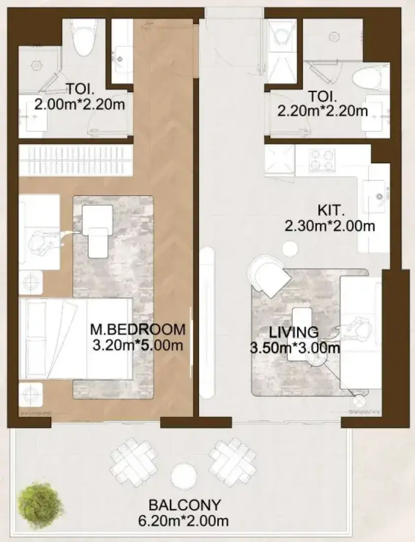 1 Bedroom in Sports View 2