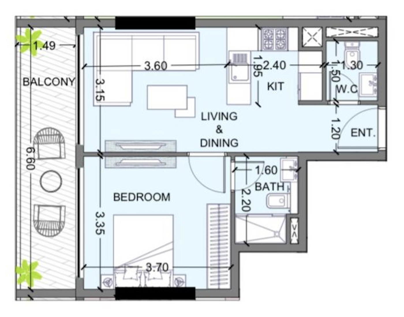 1 Bedroom in Celesto 2