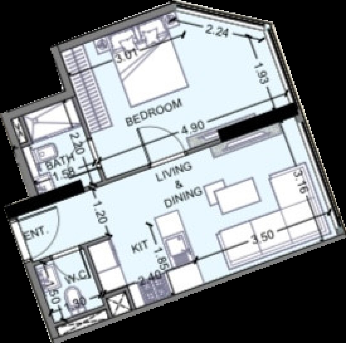 1 Bedroom in Celesto 2