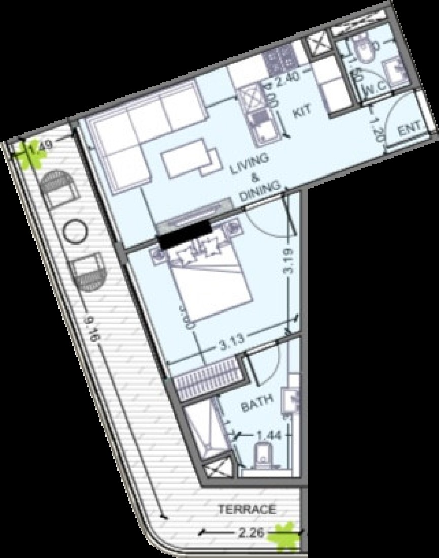 1 Bedroom in Celesto 2
