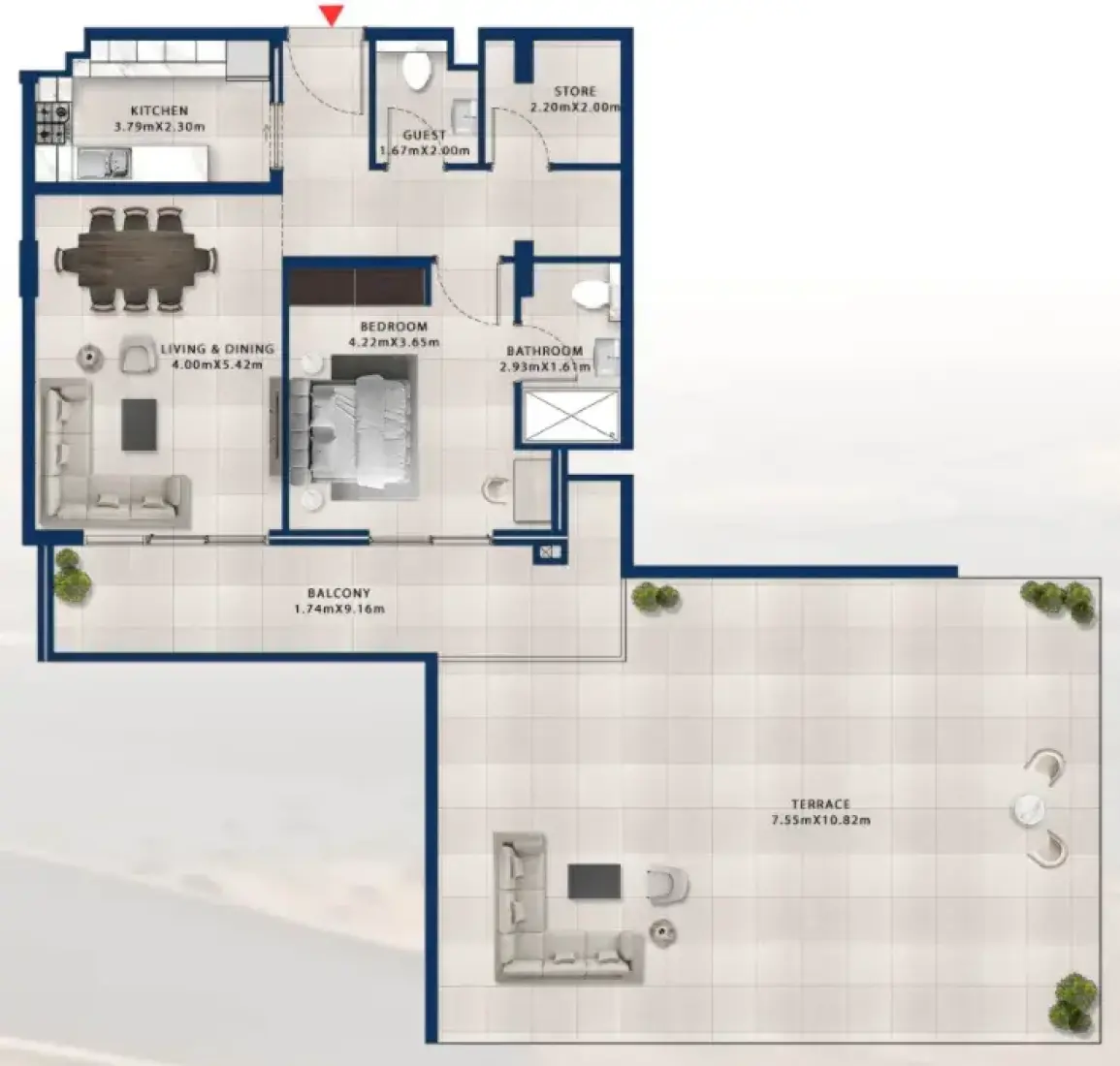1 Bedroom in Asayel Apartments at MJL
