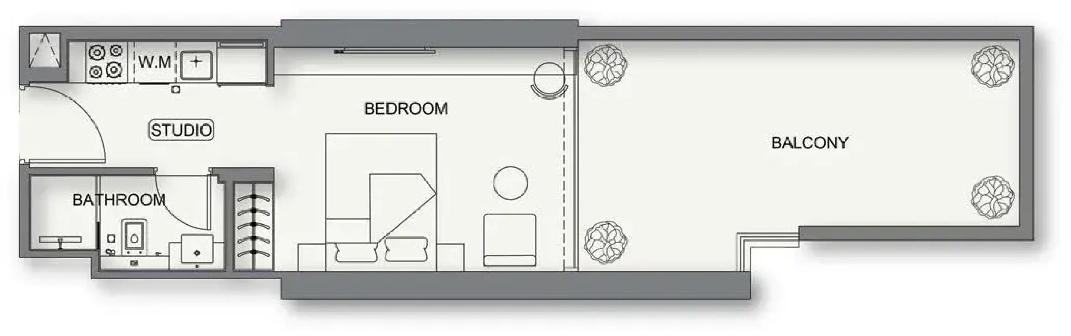 Studio in Binghatti Cullinan