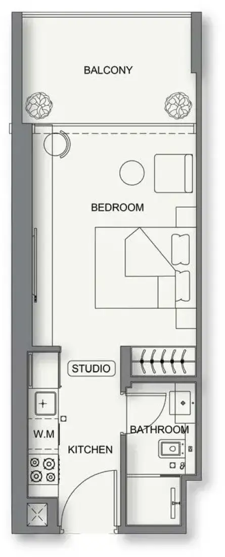 Studio in Binghatti Cullinan