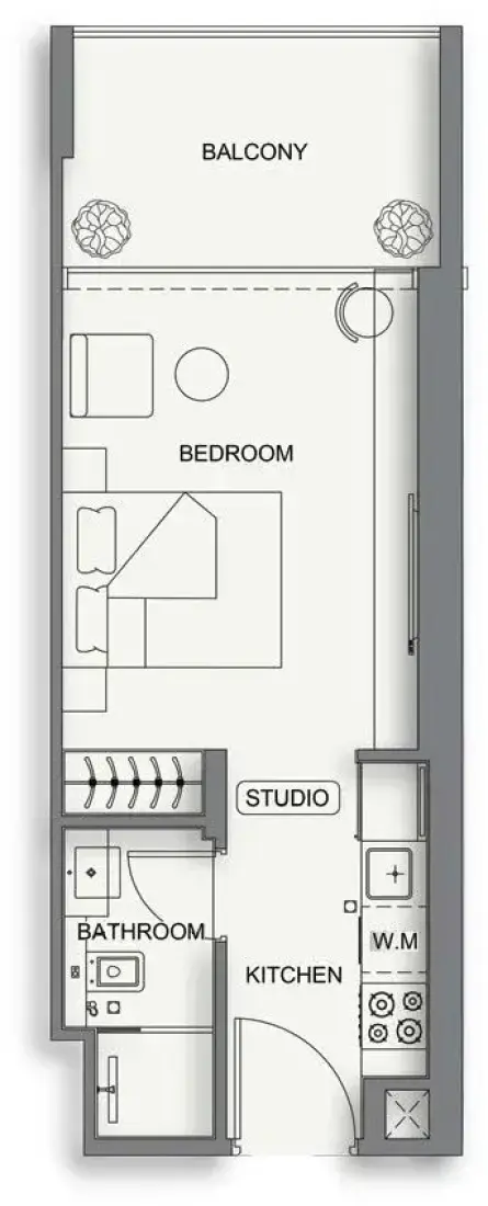 Studio in Binghatti Cullinan