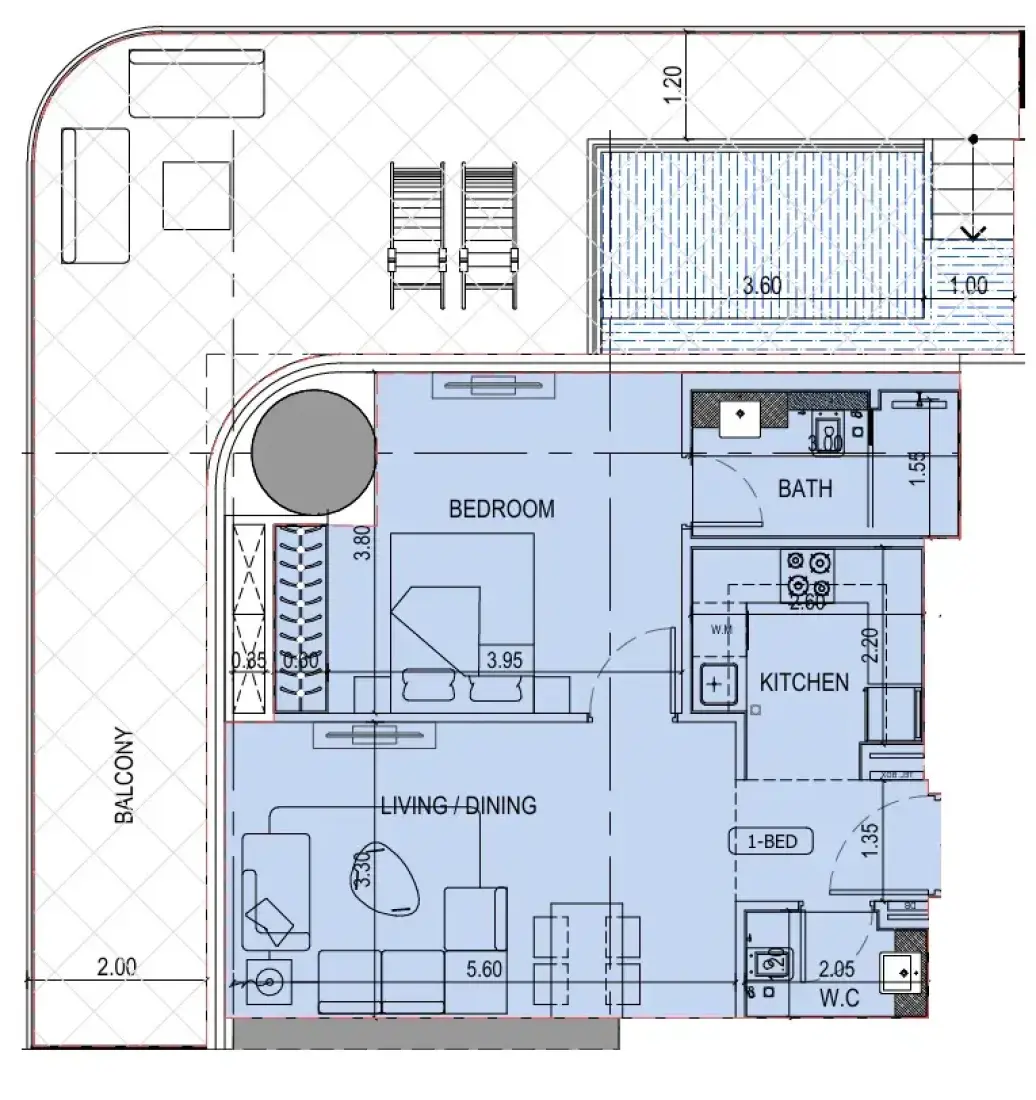 1 Bedroom in Binghatti Sky Terraces