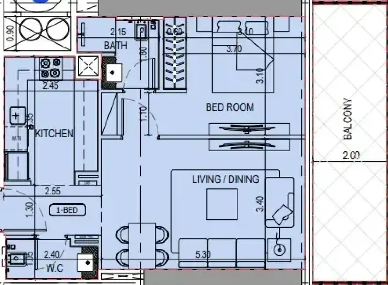 1 Bedroom in Binghatti Sky Terraces